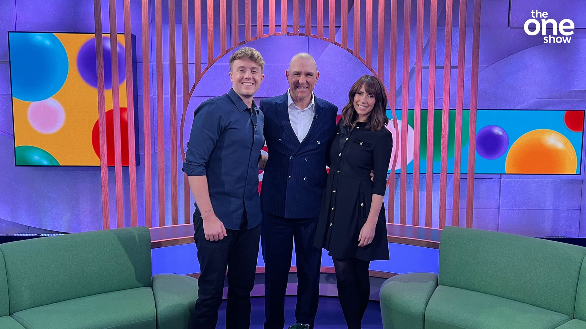 Vinnie Jones makes a guest appearance on The One Show to promote his new show Vinnie Jones In The Country