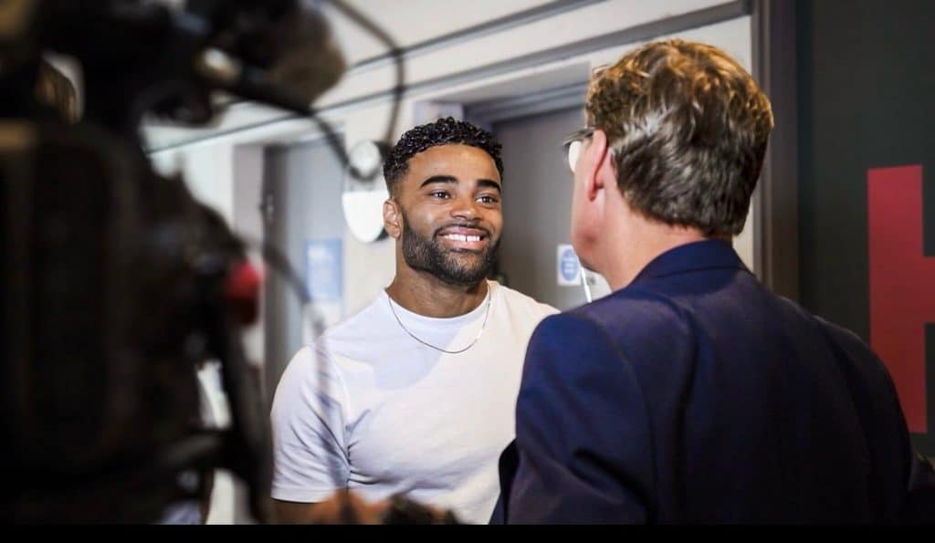 Malique Thompson-Dwyer and Alan Milburn in conversation